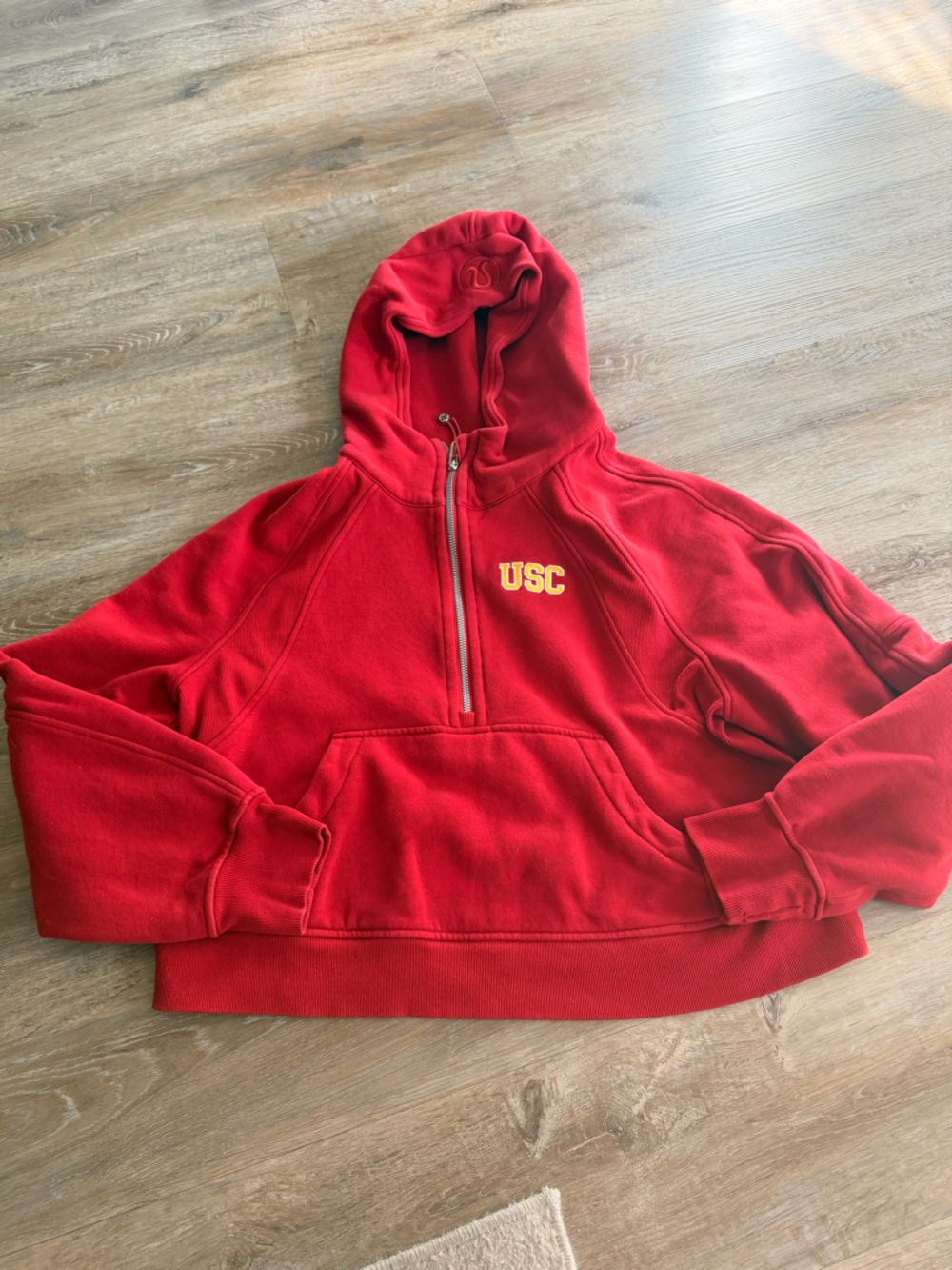 USC Lululemon Cardinal Scuba Half-Zip Hoodie